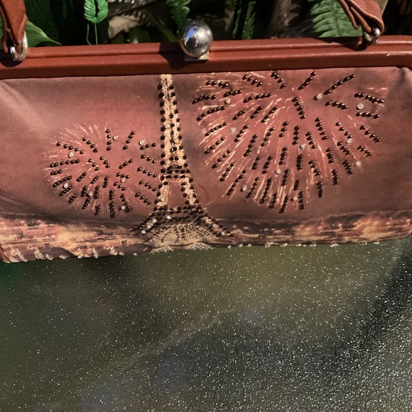 VTG Cynthia Hart Los Angeles Beaded Paris Purse - Picture 2 of 7